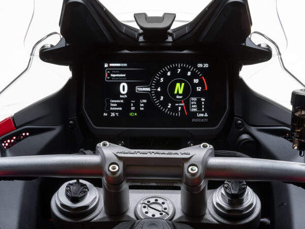 Ducati Multistrada V4 2025 Red dashboard