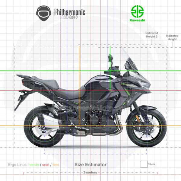 Kawasaki Versys 1100 S 2025 Metallic Graphite Gray Metallic Diablo Black