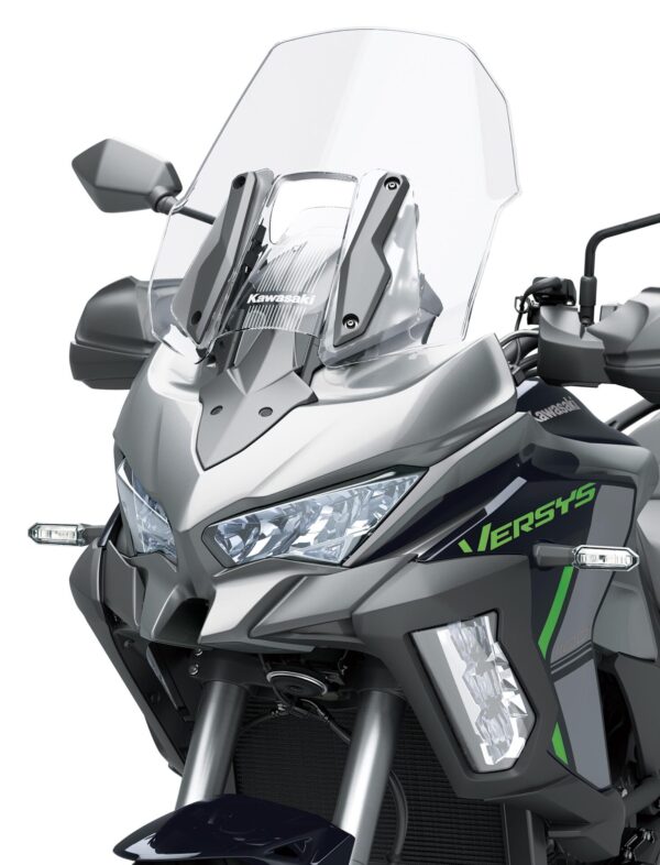 Kawasaki Versys 1100 S 2025 Metallic Graphite Gray Metallic Diablo Black headlight