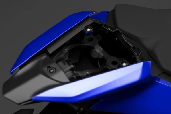 Yamaha YZF-R9 2025 Icon Blue under seat storage