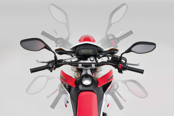 Honda CRF250L 2013 red and white ghost steering angle