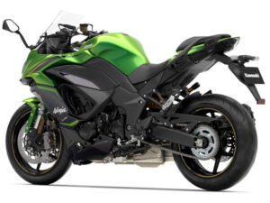 Kawasaki Ninja 1100SX SE 2025 Emerald Blazed Green Metallic Diablo Black back