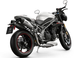 Triumph Speed Triple RS 2020 Crystal White back