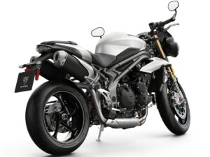 Triumph Speed Triple S 2018 Crystal White back