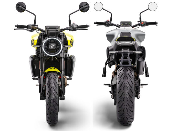 Husqvarna Vitpilen 801 2025 Yellow Silver front and rear