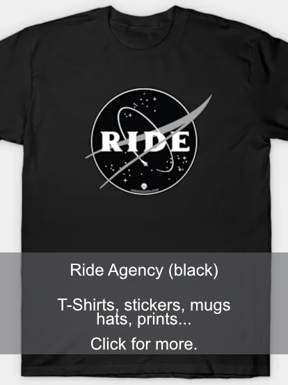 ride agency black tshirt