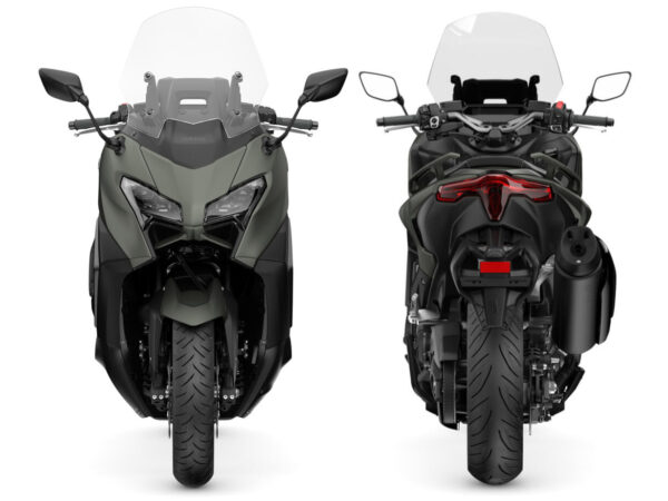 Yamaha TMAX 2025 Tech Kamo front and rear