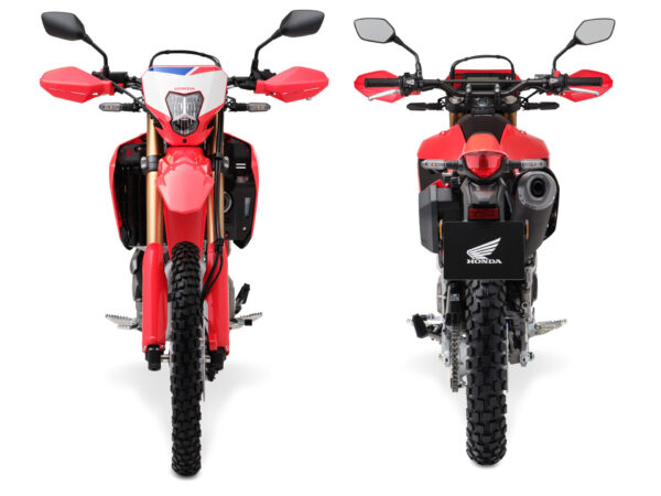 Honda CRF300L 2025 Extreme Red front and rear