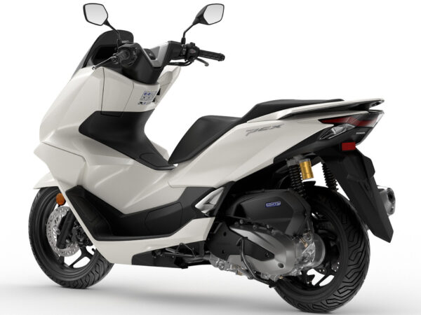 Honda PCX125 DX 2025 Pearl Snowflake White back