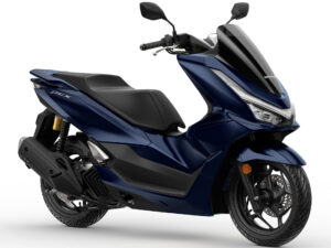 Honda PCX125 DX 2025 Pearl Dark Ash Blue front