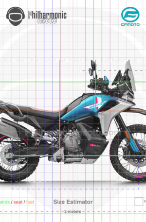 CFMoto 800MT-X 2025 Zephyr Blue