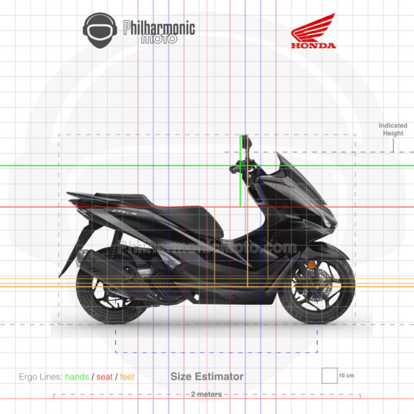 Honda PCX125 2025 Mat Galaxy Black Metallic