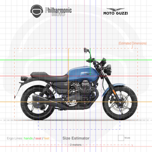 Moto Guzzi V7 Stone 2025 Blu Profondo