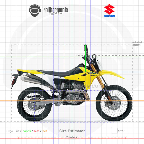 Suzuki DR-Z4S 2025 Champion Yellow No 2 Solid Special White No 2