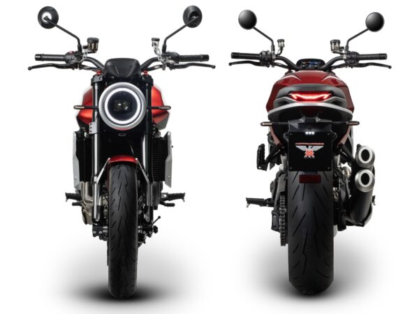 Moto Morini Milano 2025 red front and rear