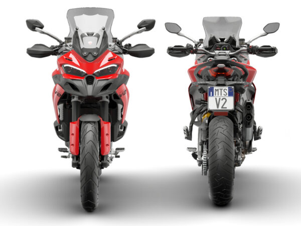 Ducati Multistrada V2 2025 Red front and rear