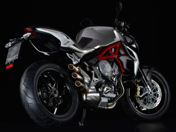 MV Agusta Brutale 800 2013 Matt Metallic Grey Pearl White back