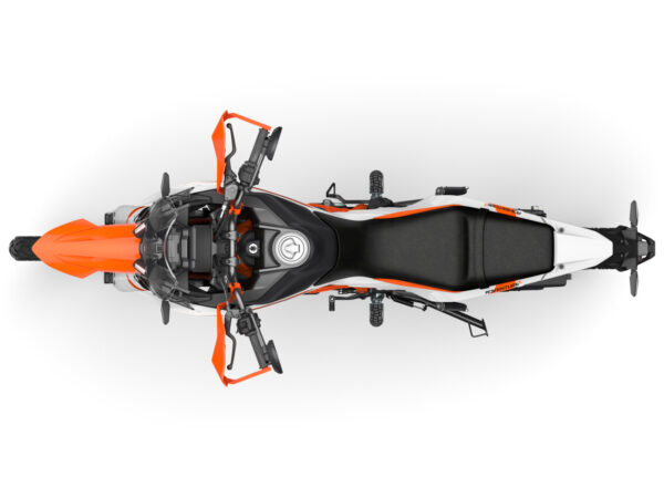 KTM 390 Adventure R 2025 white top view