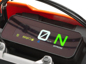 KTM 125 Enduro R 2025 orange dashboard