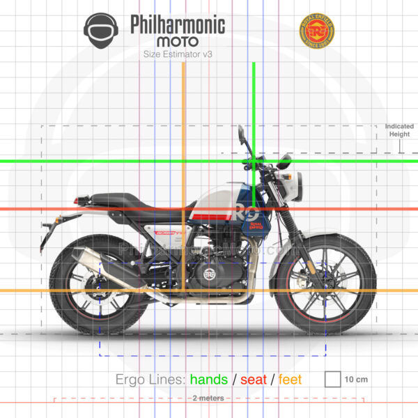 Royal Enfield Scram 440 2025 Force Blue sev3