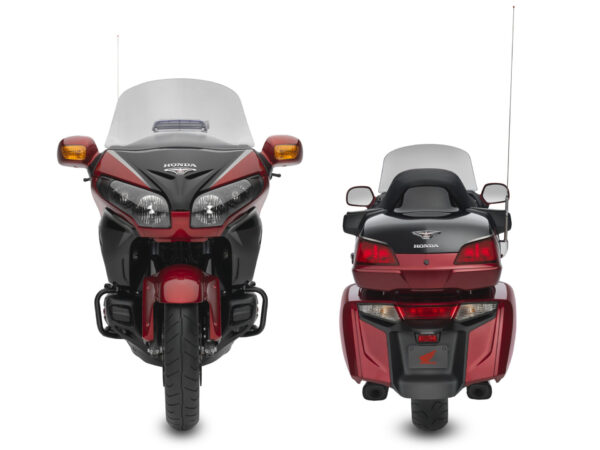 Honda Gold Wing 2015 40th Anniversay Candy Prominence Red Graphite Black front and rear