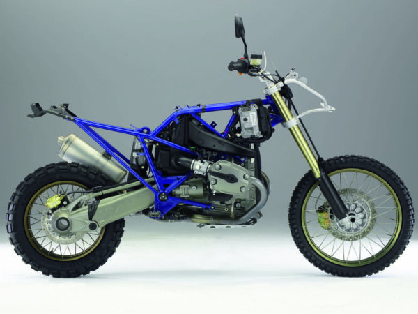 BMW HP2 Enduro 2005 grey blue frame