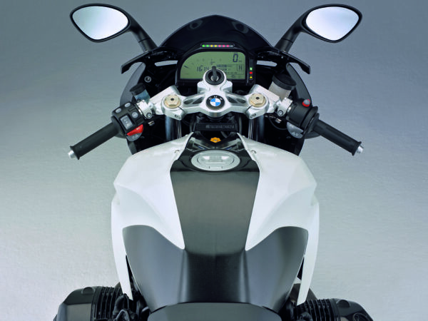 BMW HP2 Sport 2007 white cockpit