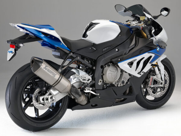 BMW HP4 2012 Racing Blue Metallic Light White back